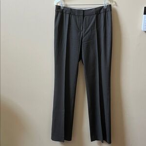 Elie Tahari Classic Dark Olive Green Wool Pants